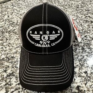 Hangar One Carlsbad, CA Black and Gray Trucker Hat